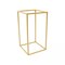 2pcs Square Gold Column Stand Wedding Party Venue Decorative Rack Metal Holder